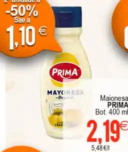 Plenus Supermercados PRIMA Maionesa oferta