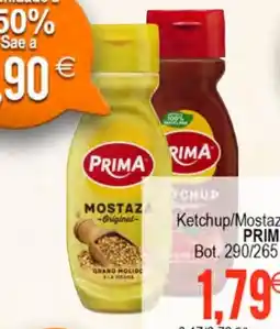 Plenus Supermercados PRIMA Ketchup/Mostaza oferta
