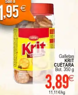 Plenus Supermercados KRIT CUETARA Galletas oferta