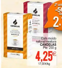 Plenus Supermercados CANDELAS Café moido natural/mestura oferta