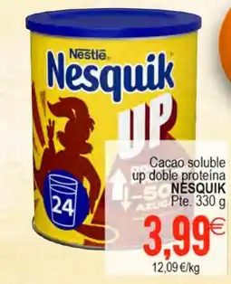 Plenus Supermercados NESQUIK Cacao soluble up doble proteína oferta