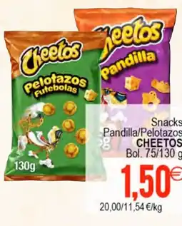 Plenus Supermercados CHEETOS Snacks Pandilla/Pelotazos oferta