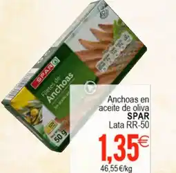 Plenus Supermercados SPAR Anchoas en aceite de oliva oferta