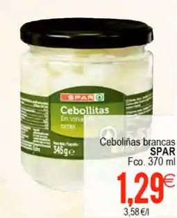 Plenus Supermercados SPAR Ceboliñas brancas oferta