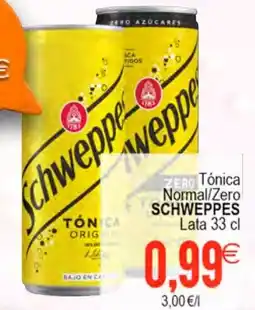 Plenus Supermercados SCHWEPPES Tónica Normal/Zero oferta