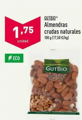 Gutbio Almendras Crudas Naturales 100g