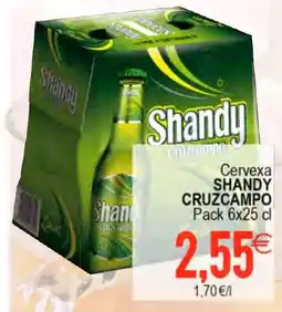 Plenus Supermercados SHANDY CRUZCAMPO Cervexa oferta