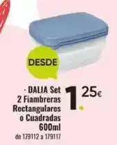 Family Cash Set 2 fiambreras rectangulares o cuadradas oferta