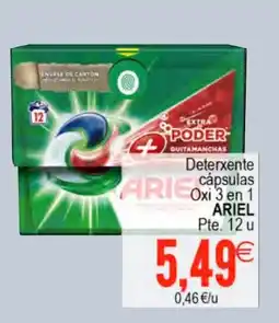 Plenus Supermercados ARIEL Deterxente cápsulas Oxi 3 en 1 oferta