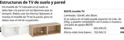 IKEA Blanco - estructuras de tv de suelo y pared oferta