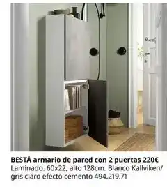 IKEA Blanco - bestà armario de pared con 2 puertas oferta