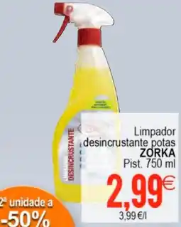 Plenus Supermercados ZORKA Limpador desincrustante potas oferta