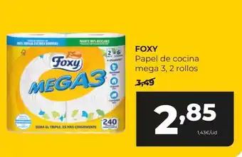 Alimerka Foxy - papel de cocina mega 3 oferta