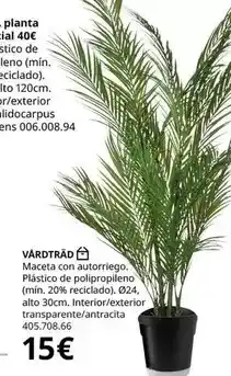 Macetas con autorriego, plastico de pollo replizione