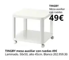 IKEA Blanco - mesa auxiliar con ruedas oferta