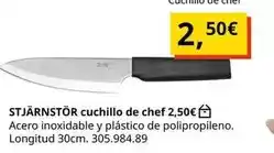 Chef - stjärnstor cuchillo de