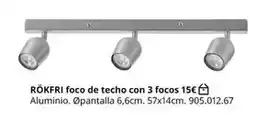 IKEA Rôkfri foco de techo con 3 focos oferta