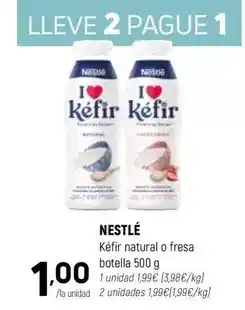 Coviran Nestlé - kéfir natural o fresa botella oferta