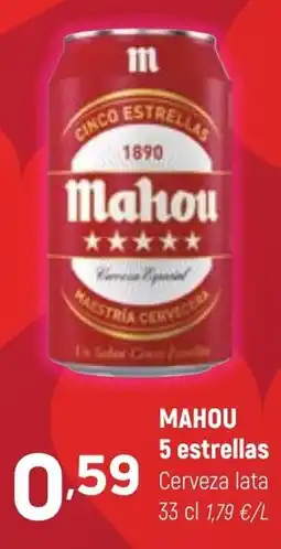 Coviran MAHOU 5 estrellas Cerveza oferta