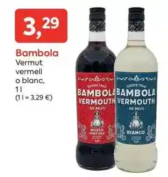 Suma Supermercados Bamboleo - vermut vermell o blanc oferta