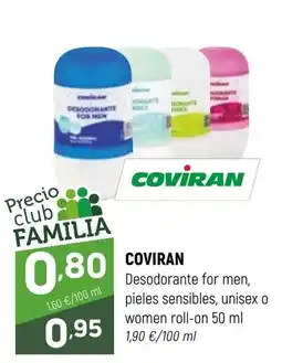 Coviran COVIRAN Desodorante for men, pieles sensibles, unisex o women roll-on oferta