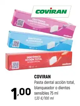 Coviran COVIRAN Pasta dental acción total, sensibles oferta