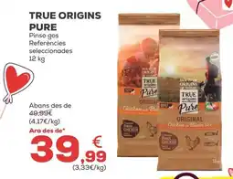 Kiwoko TRUE ORIGINS PURE Pinso gos Referències seleccionades oferta