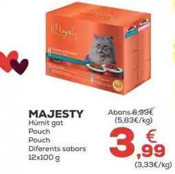 Kiwoko MAJESTY Húmit gat Pouch Diferents sabors oferta
