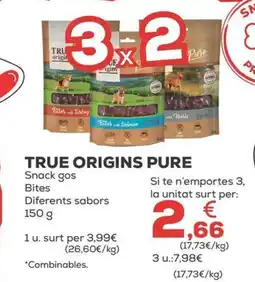 Kiwoko TRUE ORIGINS PURE Snack gos Bites Diferents sabors oferta