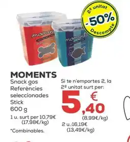Kiwoko MOMENTS Snack gos Referències seleccionades Stick oferta