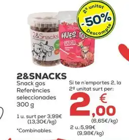 Kiwoko 2&SNACKS Snack gos Referències seleccionades oferta