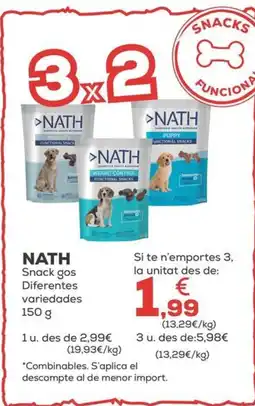 Kiwoko NATH Snack gos Diferentes variedades oferta