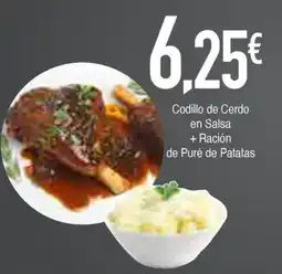 Masymas Codillo de Cerdo en Salsa + Ración de Puré de Patatas oferta