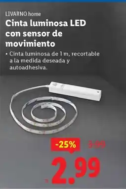 Ocine LIVARNO home Cinta luminosa LED con sensor de movimiento oferta