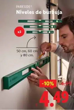 Ocine PARKSIDE Niveles de burbuja oferta