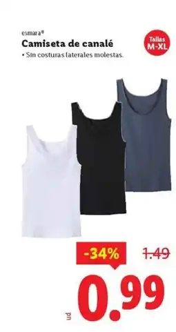 Ocine ESMARA Camiseta de canalé oferta