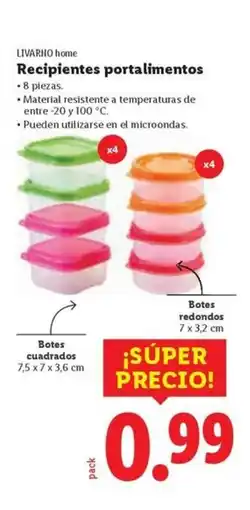 Ocine LIVARNO HOME Recipientes portalimentos oferta