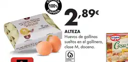 Supermercados Lupa ALTEZA Huevos de gallinas sueltas en el gallinero, clase M, docena. oferta