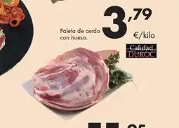 Supermercados Lupa Paleta de cerdo con hueso oferta