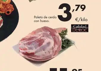 Paleta de cerdo con hueso