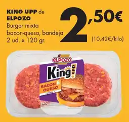 Supermercados Lupa KING UPP de ELPOZO Burger mixta bacon-queso oferta