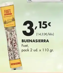 Supermercados Lupa BUENASIERRA Fuet oferta