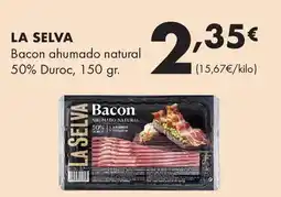 Supermercados Lupa LA SELVA Bacon ahumado natural 50% Duroc oferta