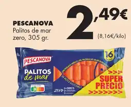 Supermercados Lupa PESCANOVA Palitos de mar zero oferta