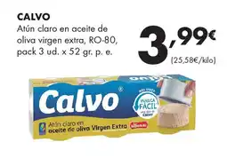 Supermercados Lupa CALVO Atún claro en aceite de oliva virgen extra oferta