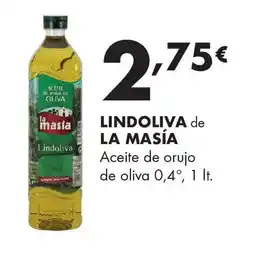 Supermercados Lupa LINDOLIVA de LA MASÍA Aceite de orujo de oliva 0,4° oferta