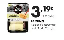 Supermercados Lupa TA-TUNG Rollitos de primavera oferta