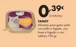 Supermercados Lupa TANDY Alimento para gatos paté con pollo e hígado, con buey e hígado o con salmón oferta