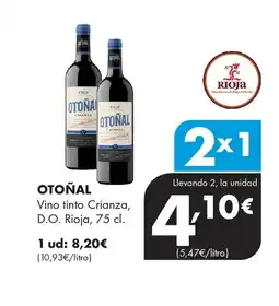 Supermercados Lupa OTOÑAL Vino tinto Crianza, D.O. Rioja oferta