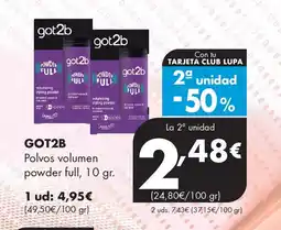 Supermercados Lupa GOT2B Polvos volumen powder full oferta
